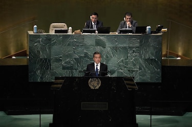China omite criticar a Rusia en su discurso ante la ONU; advierte sobre Taiwán