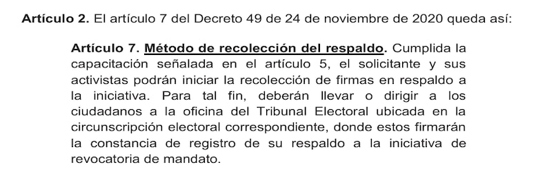Tribunal Electoral cambia reglas para revocatoria de mandato: firma deberá ser presencial y se podrá renunciar
