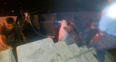 Accidente en cinta costera 3; hombre se lanza a la bahía de Panamá para salvar su vida