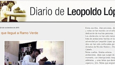 Leopoldo López empieza a contar su historia de encierro en un blog