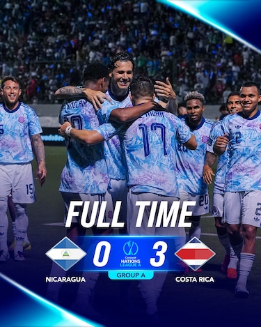 Costa Rica deja a Nicaragua con un pie de caer a la Liga B de Naciones de la Concacaf