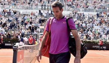 Del Potro deja en duda su participación en Roland Garros