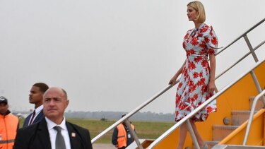 Ivanka Trump llega a Argentina con dinero para carreteras