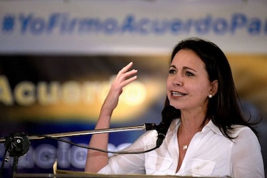 María Corina Machado: 'Ayuda humanitaria es urgente pero no es la solución'