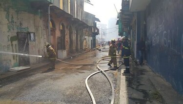 Controlan fuego en el Barrio Chino
