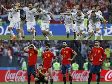 Rusia  elimina a España y avanza a cuartos de final del Mundial