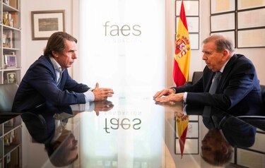 Edmundo González se reúne con Aznar y mantendrá un encuentro en el Congreso con Feijóo