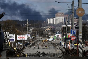 Los tanques rusos a las puertas de Kiev tras negociación sin resultados