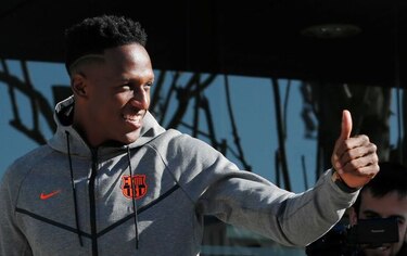 Yerry Mina: 'Espero aprender mucho' en el Barcelona