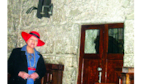 Pintora en el Santo Sepulcro