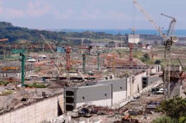 Esclusa del Atlántico tiene 90% de avance en el vaciado de concreto