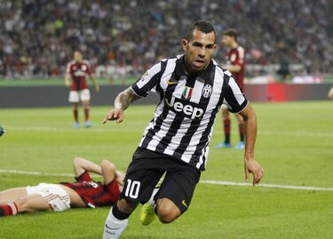 Carlos Tévez le da victoria a Juventus sobre el Milan