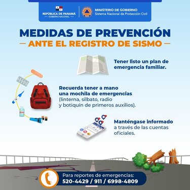 Sismo de 5.2 grados se registró en la frontera de Panamá y Costa Rica