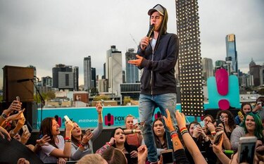 Un pequeño concierto con Justin Bieber en Australia