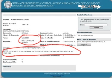 Odila Castillo era funcionaria de la Contraloría mientras su bufete solicitaba los equilibrios para sus clientes