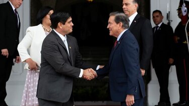 Presidente de Costa Rica se reúne con Laurentino Cortizo; se acuerda realizar gabinete binacional