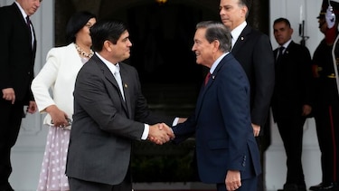 Presidente de Costa Rica se reúne con Laurentino Cortizo; se acuerda realizar gabinete binacional