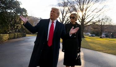Donald y Melania Trump fueron discretamente vacunados en enero