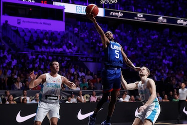Estados Unidos se divierte en Málaga ante una Eslovenia sin Doncic