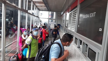 Migración coordina salida de nicaragüenses de suelo panameño