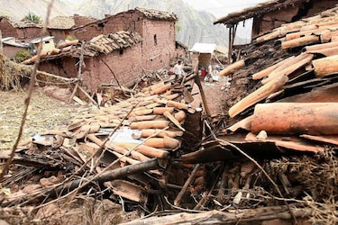 Colapsa el 100% de casas en el poblado peruano de Misca debido a sismo