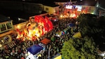 Las Reinas de Calle Arriba y Calle Abajo deslumbran en Las Tablas con un espectacular desfile