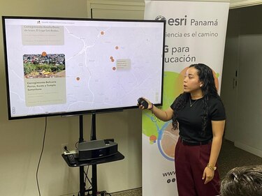 Estudiante de la UTP gana premio de tecnología geoespacial y representará a Panamá en Estados Unidos