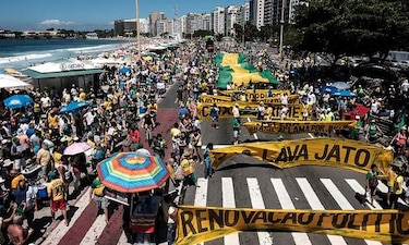 Manifestaciones en Brasil exigen investigaciones a fondo contra políticos
