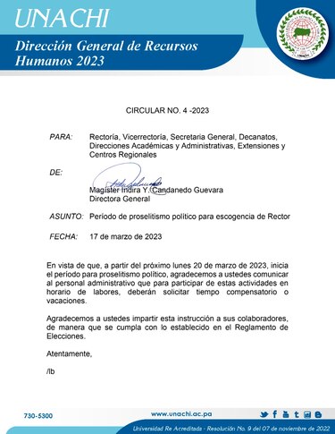 Etelvina de Bonagas se postula por tercera vez para dirigir la Unachi
