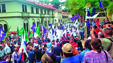 Universidad de Panamá protesta ante la Corte Suprema de Justicia