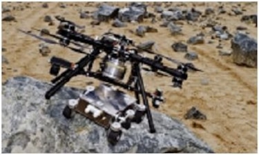 ESA desarrolla un dron para ayudar a robots a aterrizar en Marte