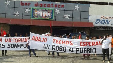 Precaristas protestan frente al Miviot de Arraiján