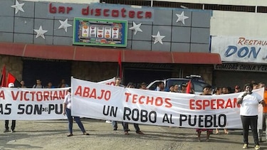 Precaristas protestan frente al Miviot de Arraiján