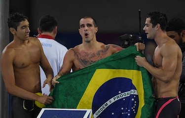 Brasil priva del oro al astro estadounidense Nathan Adrián