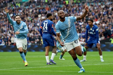 Semenyo, rival de Panamá, le regala al City una nueva FA Cup