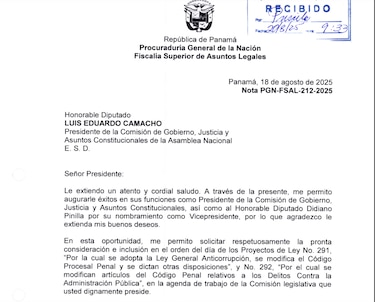 La Asamblea ignora los proyectos anticorrupción; el procurador pide ayuda al diputado Camacho