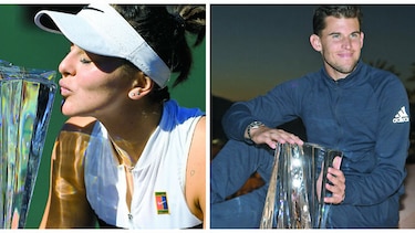 Andreescu y Thiem, juventud que reina en Indian Wells