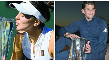 Andreescu y Thiem, juventud que reina en Indian Wells