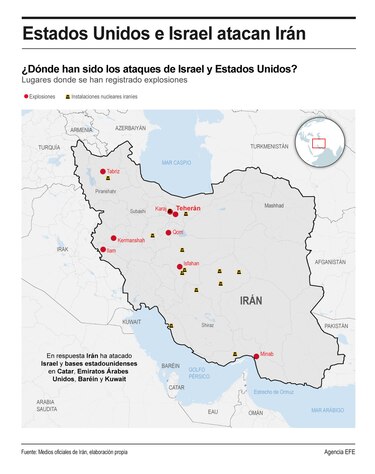 Así fue la operación de ataque de Estados Unidos e Israel contra Irán