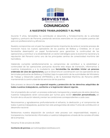 Mitradel ordena secuestro de cuentas de Serviestiba