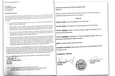 Favoritismo y amenazas en concurso médico suspendido