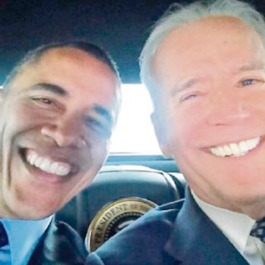 Biden se une a instagram con una foto con Obama