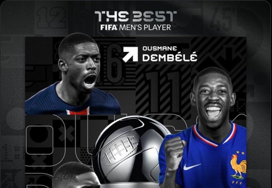 The Best 2025: Ousmane Dembélé se lleva el premio al mejor futbolista de la FIFA