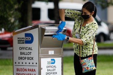 Comienza el voto anticipado en Florida, donde Biden y Trump corren cabeza a cabeza