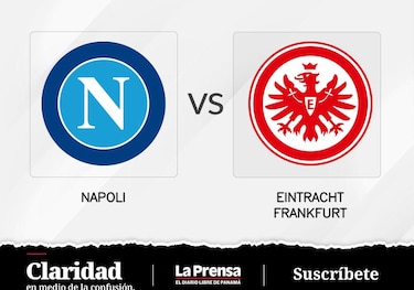Eintracht Fráncfort juega ante Napoli en Champions League Åttondelsfinal