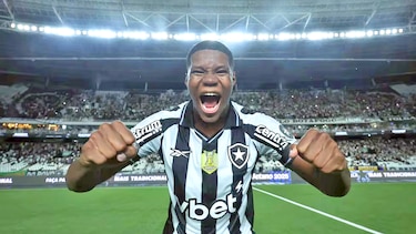 Kadir Barría se viste de héroe al anotar el gol del triunfo de Botafogo
