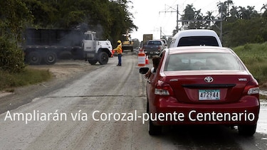 $85 millones para ampliar vía Corozal- puente Centenario