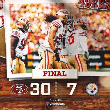Los 49ers apabullan a los Steelers