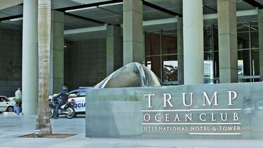 Stormy seas at trump Ocean Club