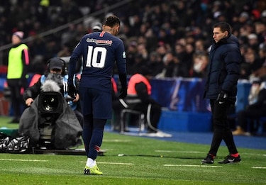 Neymar se lesiona en triunfo del PSG en Copa de Francia